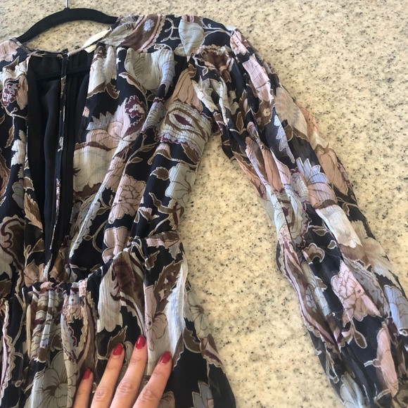 Zimmermann Playsuit Size 0 Black Floral Paisley - Picture 7 of 8